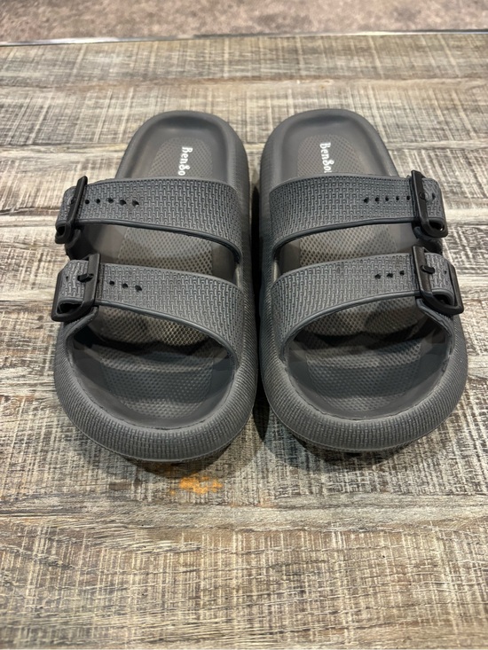 bensorts Other - Men's Gray Dual-Strap Pillow Slide Sandals